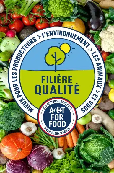 Logo filière qualité "Act for good"